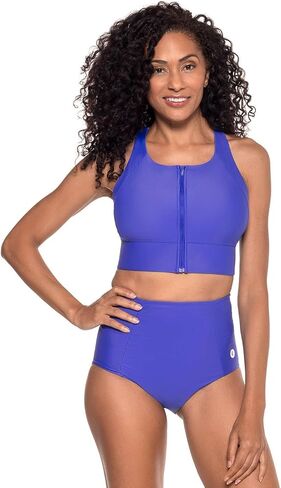 Women's Medley Zip-Up Swim Bra UPF 50+ in Saudi Arabia
