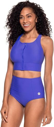 Women's Medley Zip-Up Swim Bra UPF 50+ in Saudi Arabia