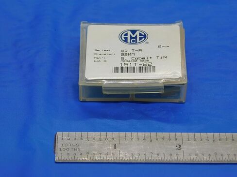 2pcs New AMEC 22mm Series #1 T-A 151T-22 TiN S. Cobalt Spade Drill Inserts - DE1035AA3 in Kuwait