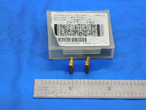 2pcs New AMEC 25/64" Series #Y T-A 15YT-.390 TiN Cobalt Spade Drill Inserts - DE1033AA3 in Saudi Arabia