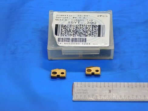 2pcs New AMEC 25/64" Series #Y T-A 15YT-.390 TiN Cobalt Spade Drill Inserts - DE1033AA3 in Saudi Arabia
