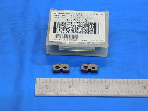 2pcs New AMEC 12mm Series #Z T-A 15ZN-12 TiCN Coated Cobalt Spade Drill Inserts - DE1021AA3 in Saudi Arabia