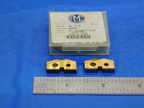 2PCS NEW AMEC 22mm Series #1 T-A 151T-22 TIN S. COBALT SPADE DRIRESS in Saudi Arabia