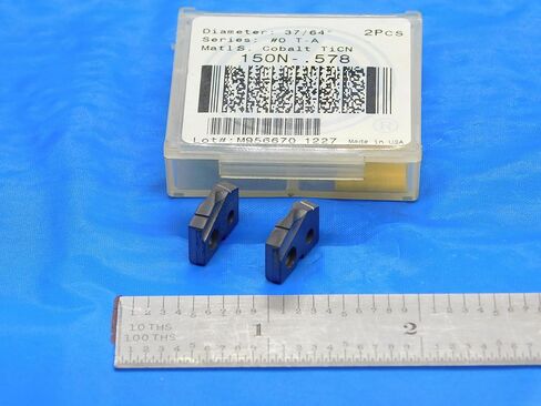 2PCS جديد AMEC 37/64 "Series #0 T-A 150N-.578 TICN COBALT Spade Drill in Kuwait