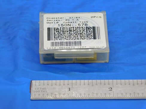 2PCS جديد AMEC 37/64 "Series #0 T-A 150N-.578 TICN COBALT Spade Drill in Kuwait