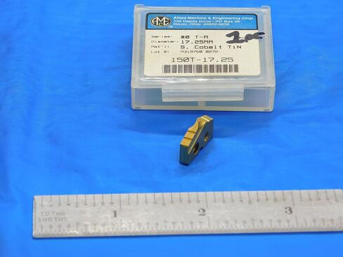 1pc New AMEC 17.25mm Series #0 150T-17.25 TiN Coated Cobalt Spade Drill Insert - DE1065AA3 in Saudi Arabia