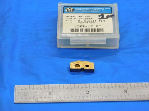 1pc New AMEC 17.25mm Series #0 150T-17.25 TiN Coated Cobalt Spade Drill Insert - DE1065AA3 in Saudi Arabia
