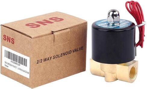 SNS 3/8"NPT DC12V Brass Electric Solenoid Valve Normally Closed Water,Air,Diesel 2W040-N10/DC12V in Saudi Arabia