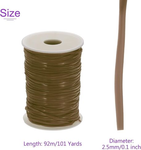 DMiotech Lanyard String Plastic Lacing Cord String 2.5mm White Gimp Strings Weaving Kit for Bracelet Necklaces Jewelry Making Keychain Art Crafts, 92m/101 Yards in Saudi Arabia