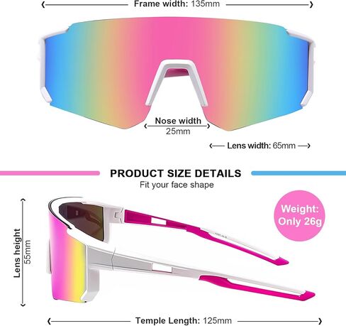 Youth Baseball Sunglasses Kids Polarized Sunglasses for Boys Girls Softball Cycling Sports Googles UV Protection in Saudi Arabia
