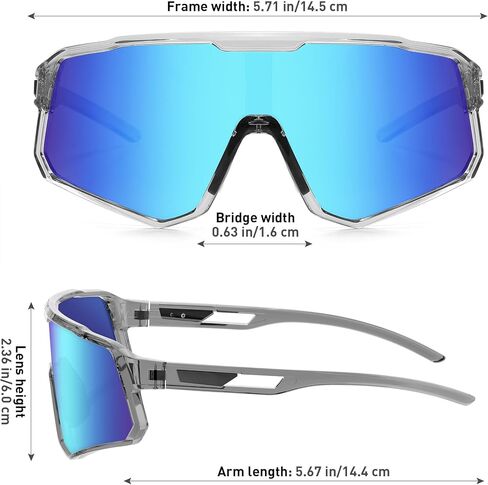 Cycling Sunglasses for Men Women Sports Sunglass Polarized UV Protection for Bicycle Running Baseball Glasses in Kuwait