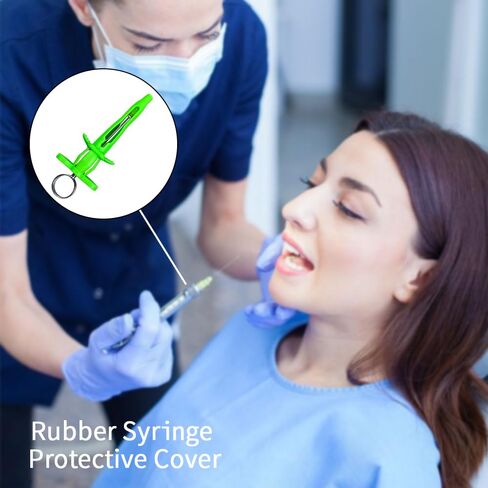 Dental Syringe Handle Protect Sleeve, YOUYA DENTAL 4PCS Silicone Needle Cover Case Injector Tool Cover Surgical Rubber Needle Instrument Protective Cover Case Reusable Clinic Tool Cover Case Gifts in Saudi Arabia