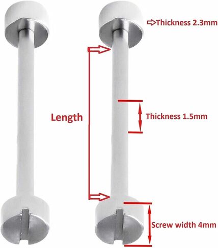 Ewatchparts 2 Pcs 16,18,20,22,24,26,28,30mm Tube & Screw Pin Compatible with Invicta Watch Band Strap Stainless Steel in Saudi Arabia