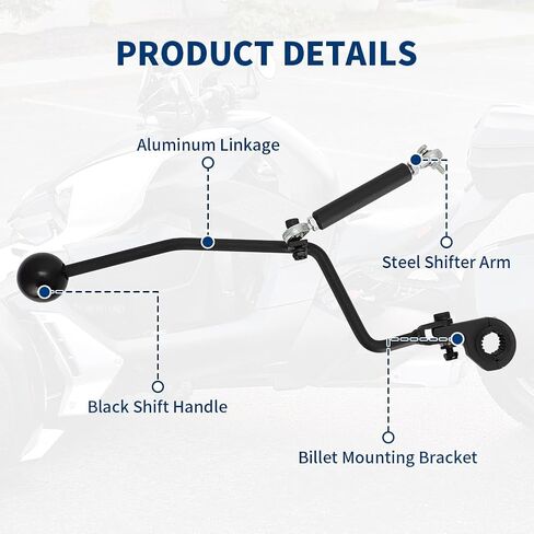 شيفتر يدوي لكام AM RYKER 900 Models للأمام/عكس SHIFTER KIT Aluminium in Saudi Arabia