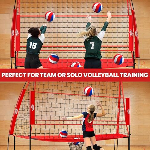 Volleyball Training Equipment,Height Adjustable Volley Ball Practice Net Station for Serving, Spiking, Hitting Practice,Easy Setup Volleyball Net for Backyard Indoor Outdoor with Carryingbag in Saudi Arabia