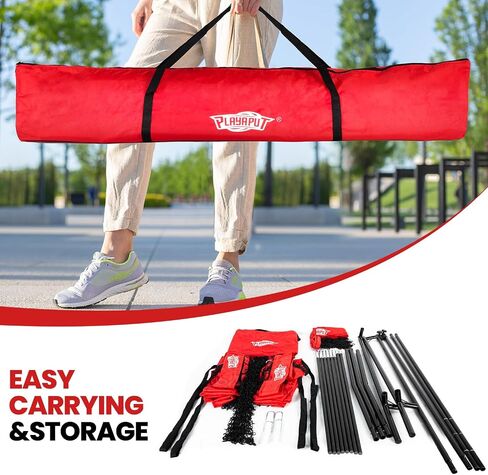 Volleyball Training Equipment,Height Adjustable Volley Ball Practice Net Station for Serving, Spiking, Hitting Practice,Easy Setup Volleyball Net for Backyard Indoor Outdoor with Carryingbag in Saudi Arabia