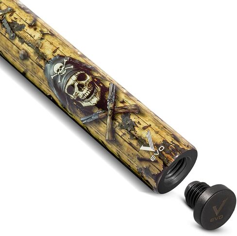 EVO Pirates Glassfiber Pool Cue Stick, Low Deflection Pool Sticks with 5/16 * 18 Pin Joint, 12.5mm Tip, Evo tip, Hybrid Pro Taper in Saudi Arabia