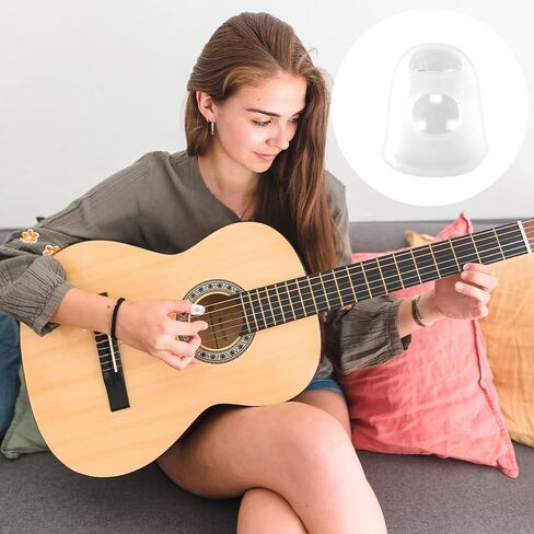 50 PCS Guitar Fingertip Protector Silicone Fingers ، يغطي إصبع الغيتار 5 أحجامًا لأغطيات حماية أصابع الإصبع المضادة للانزلاق لأغطية لاعبي الباص ، والمبتدئين العزف على التنفس والقابل لإعادة الاستخدام in Saudi Arabia