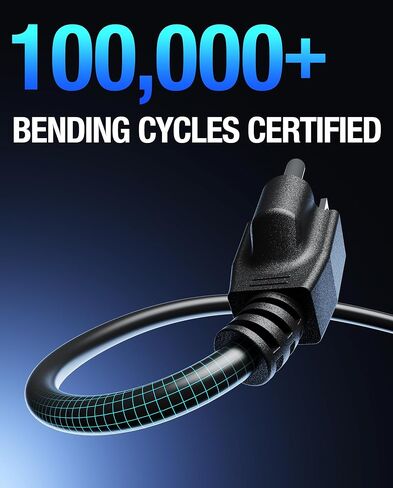 سلك الطاقة 3-prog aliensx متوافق مع Ninbot بواسطة Segway Max G3/Max G2/G30/G30P/P65/P65A/P65E/P65U/P100/P100S/F60 ، 120V 16AWG COPPER CORGER COPPER (6FT) in Kuwait