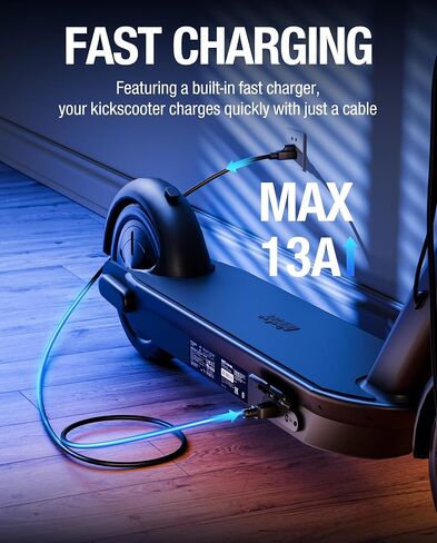 سلك الطاقة 3-prog aliensx متوافق مع Ninbot بواسطة Segway Max G3/Max G2/G30/G30P/P65/P65A/P65E/P65U/P100/P100S/F60 ، 120V 16AWG COPPER CORGER COPPER (6FT) in Kuwait
