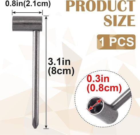 1 PCS Guitar Truss Rod Wrchen ، 5/16 "مفتاح ضبط إصلاح الجيتار مع مفك البراغي المتقاطع (8 مم) in Saudi Arabia