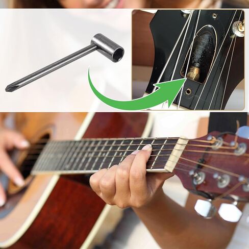 1 PCS Guitar Truss Rod Wrchen ، 5/16 "مفتاح ضبط إصلاح الجيتار مع مفك البراغي المتقاطع (8 مم) in Saudi Arabia