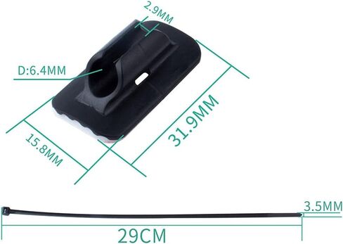 Zcargel Brake Cable Guide,10pcs Bicycle Brake Cable Guide Plastic Cable Shift Cable Derailleur Clip C-Clips Gear and Brake Cable Clips Bike Frame Buckle Brake for Road Bike Brake Cable Guide in Saudi Arabia