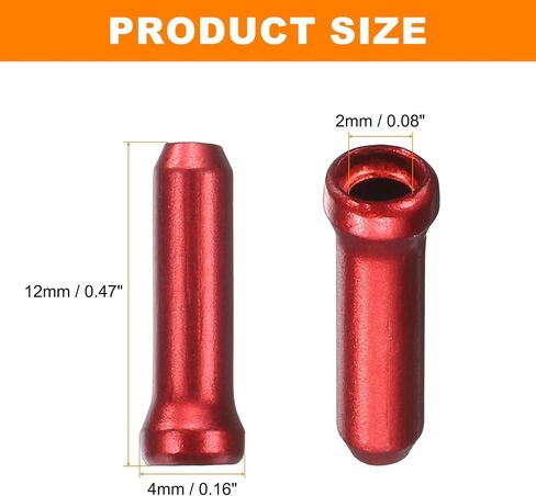 HARFINGTON BIKE CABLE CABLE CAPS مجموعة ألومنيوم سبيكة كابل نهاية تجعيد كابلات الفرامل الدراجة متين الدراجة الطقم الطقم لفرامل كبل الفرامل نهاية الكابلات الأجزاء الأساسية الأجزاء ، 7 ألوان in Saudi Arabia