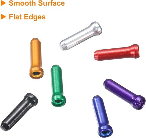 HARFINGTON BIKE CABLE CABLE CAPS مجموعة ألومنيوم سبيكة كابل نهاية تجعيد كابلات الفرامل الدراجة متين الدراجة الطقم الطقم لفرامل كبل الفرامل نهاية الكابلات الأجزاء الأساسية الأجزاء ، 7 ألوان in Saudi Arabia