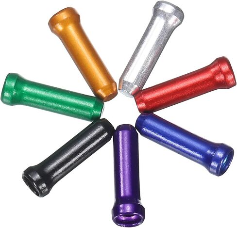 HARFINGTON BIKE CABLE CABLE CAPS مجموعة ألومنيوم سبيكة كابل نهاية تجعيد كابلات الفرامل الدراجة متين الدراجة الطقم الطقم لفرامل كبل الفرامل نهاية الكابلات الأجزاء الأساسية الأجزاء ، 7 ألوان in Saudi Arabia