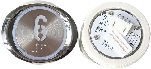 KAN-XL-10 Elevator Oval Button Lift Spare Parts DC24V White Light with Braille 1~10 in Saudi Arabia