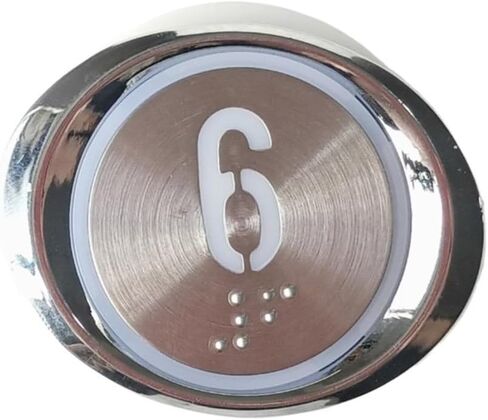 KAN-XL-10 Elevator Oval Button Lift Spare Parts DC24V White Light with Braille 1~10 in Saudi Arabia