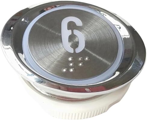 KAN-XL-10 Elevator Oval Button Lift Spare Parts DC24V White Light with Braille 1~10 in Saudi Arabia