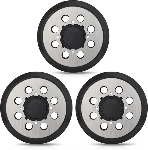 Orbital Sander Metal Pad Replacement for Dewalt, 2 Pack | 5 Inch 8 Hole Hook and Loop Sand Pad Compatible with DeWalt DWE6421 6423 6420 DCW210B Random Orbital Sander (4 Screw Holes) in Saudi Arabia