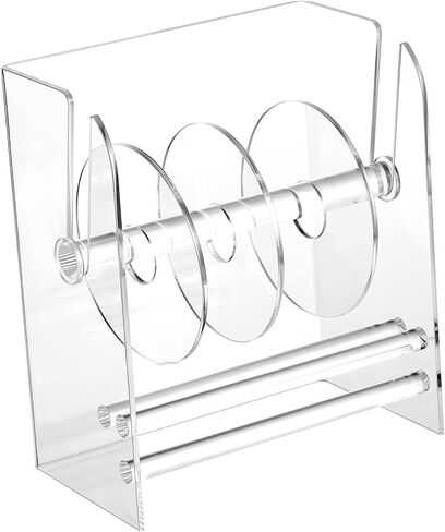 DOITOOL Label Dispenser Adjustable Sticker Roll Organizer for Office and Home Acrylic Tape Holder with Precise Label Placement and Versatile Compatibility in Saudi Arabia