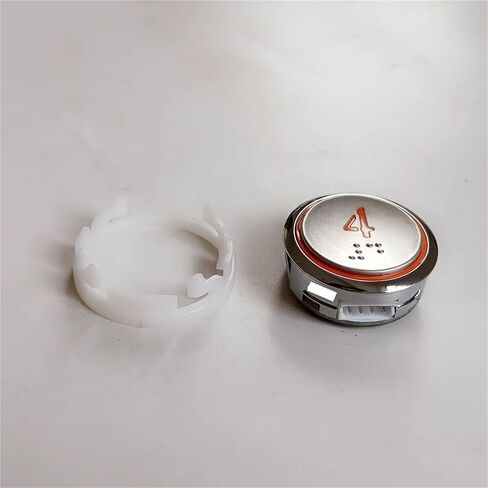 CC-HTB 2H115460A Elevator Round Push Button 1~10 Stainless Steel Symbol with Braille Red Light Lift LOP Parts Side Insert in Saudi Arabia