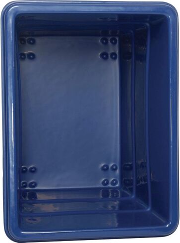 Global Industrial 12 Bushel Plastic Bulk Box Truck, Steel Chassis Base, 1000 lbs. Capacity, 4" Non-Maring Rubber Casters, Blue, 38-2/5"L x 28-9/10"W x 33" H in Saudi Arabia
