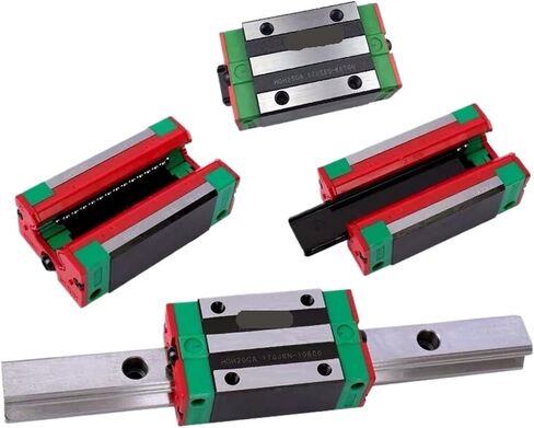 2PCS دليل خطية RAIL HGR25-1000MM + 4PCS HGH25CA أو + 4PCS HGW25CA كتل الخطية HGH25 HGW25 (4PCS HGH25CA) in Saudi Arabia