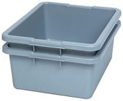 منتجات Rubbermaid Commercial Products المطبخ مرافق الحافلة ، البلاستيك ، الرمادي ، لاستخدام مطعم خدمة المطبخ (حزمة 2) in Saudi Arabia