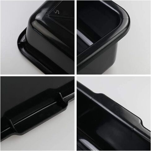 4-Pack 25 L Commercial Bus Box/Tote Box, Plastic Utility Bus Tub, Black in Saudi Arabia