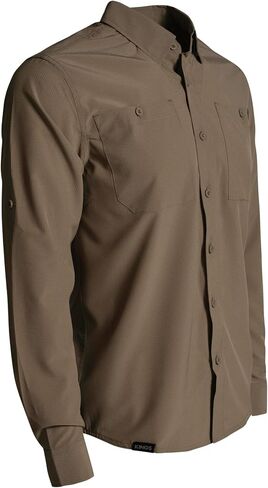 King's Camo Men's XKG Sonora Air Moisture-Wicking Quick-Drying UPF 30 Perforated Button-Down Hunting Shirt | Snap Down Collar in Saudi Arabia