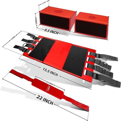 Haichao Board Board Head Mehomizer for Backboard -ArtaBle ، Lightweight ، المحمولة ، الأشرطة القابلة للتعديل ، وملاءمة عالمية -RED in Saudi Arabia