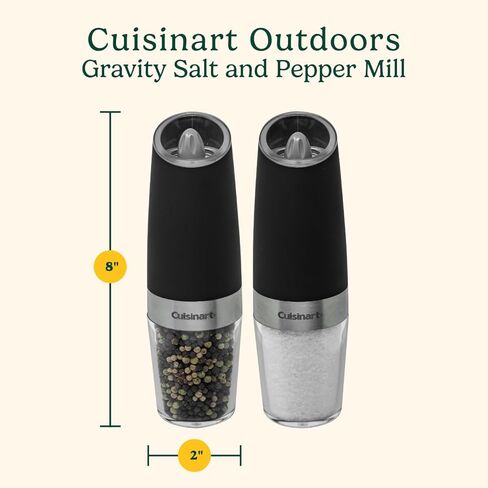 CUISINART CSS-2424 الجاذبية ملح وتوابل الفلفل مع ضوء LED الأزرق ، 2/3 كوب سعة in Kuwait