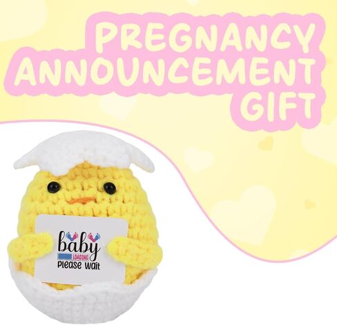 أمي لتكون هدايا مضحكة الحمل هدايا إعلان الطفل للعمة أمي الجديدة تتوقع الأمهات الحوامل النساء لأول مرة الحمل الأم تكشف عن أفكار الهدايا دمية الكروشيه مصنوعة يدويا (دمية 1312) in Kuwait