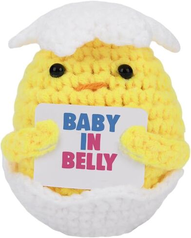 أمي لتكون هدايا مضحكة الحمل هدايا إعلان الطفل للعمة أمي الجديدة تتوقع الأمهات الحوامل النساء لأول مرة الحمل الأم تكشف عن أفكار الهدايا دمية الكروشيه مصنوعة يدويا (دمية 1312) in Kuwait