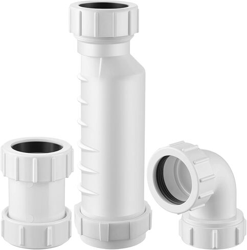 Dreyoo 1-1/2 "مجموعة صمام النفايات الصحية ، متوافقة مع Wavin BV1B/UB النفايات ، يمنع فشل الرائحة والضغط مع غشاء الختم الذاتي ، للربع الفقري ، المصارف ، المراحيض ، الاستحمام in Kuwait