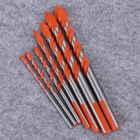 5pcs مجموعة بت من الحفر DIY ، برتقالية عالية السرعة الصلب أداة حفر فتحة فتحة مع أخاديد حلزونية على شكل u تستخدم على نطاق واسع في البلاستيك من البلاط الخزفي الزجاج in Saudi Arabia