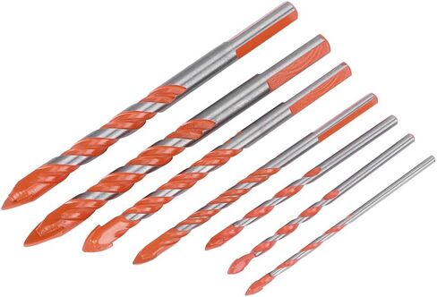 5pcs مجموعة بت من الحفر DIY ، برتقالية عالية السرعة الصلب أداة حفر فتحة فتحة مع أخاديد حلزونية على شكل u تستخدم على نطاق واسع في البلاستيك من البلاط الخزفي الزجاج in Saudi Arabia