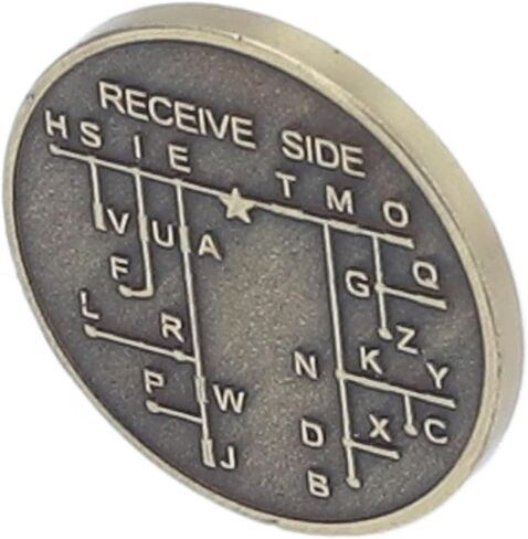 Srliya Huateur Radio Morse Code Morse Code ، Golvanized Copper ، 30 × 30 مم ، مع راديو الهواة ، ولغة التشفير in Kuwait