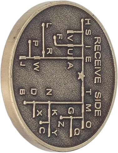 Srliya Huateur Radio Morse Code Morse Code ، Golvanized Copper ، 30 × 30 مم ، مع راديو الهواة ، ولغة التشفير in Kuwait